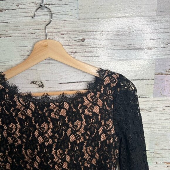Aritzia Babaton Rafael Lace Sheath Mini Dress black size 2 - Picture 4 of 11